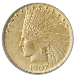 $10 Gold Indian coin
