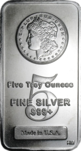 5 oz Silver Bar (Types Vary)