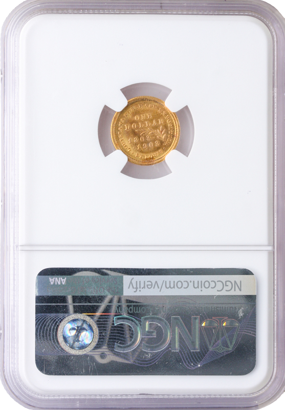 1903 McKinley Gold Commemorative $1 NGC MS67 CAC