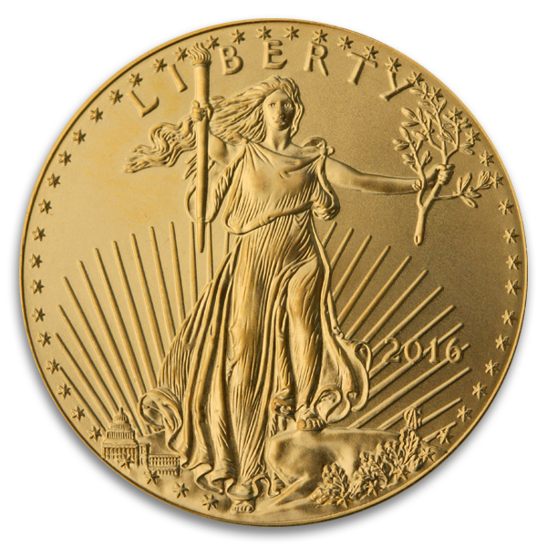 1 oz. American Gold Eagle Coin (BU) Lady Liberty Coin for Sale