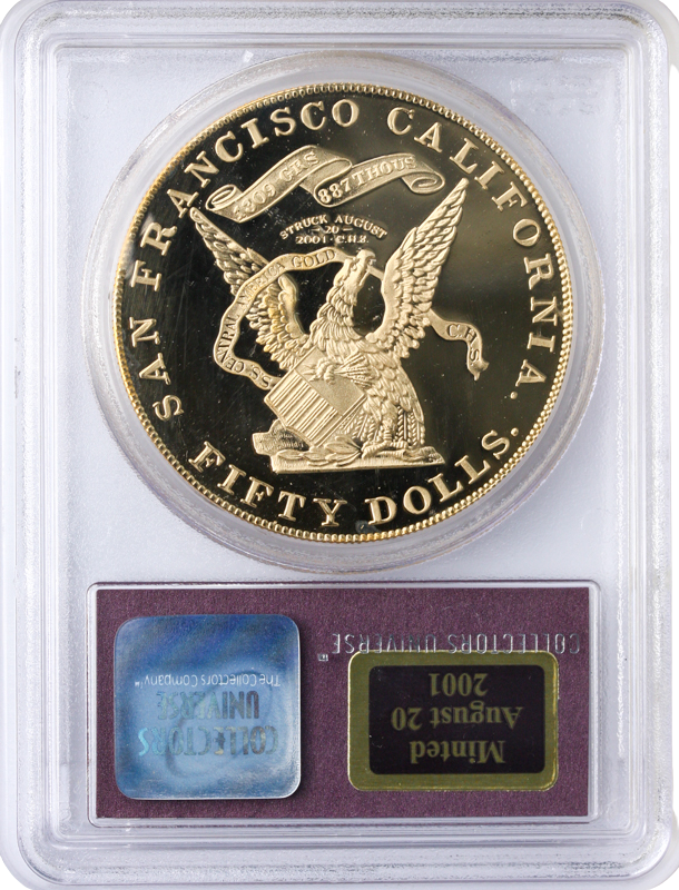 $50 S.S.Central America Kellog Restrike PCGS Gem Proof