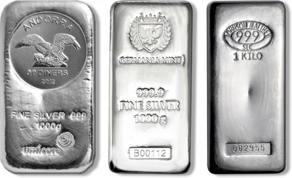 Buy 1 Kilo Silver Bar (Types and Conditions Vary)