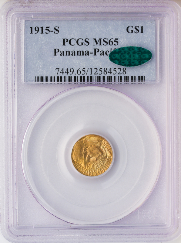 1915-S Panama Pacific $1 PCGS MS65 CAC