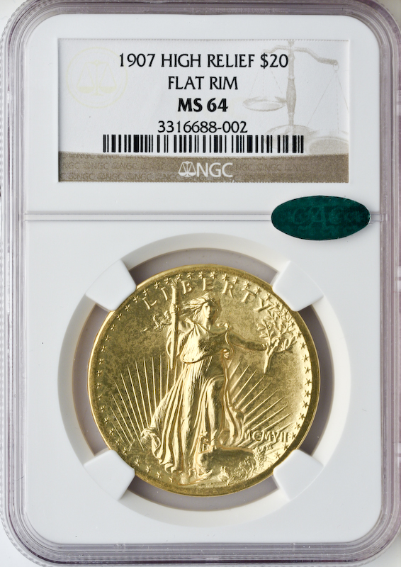 $20 Saint 1907 High Relief FE