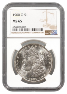 1900-O Morgan $1 NGC MS65