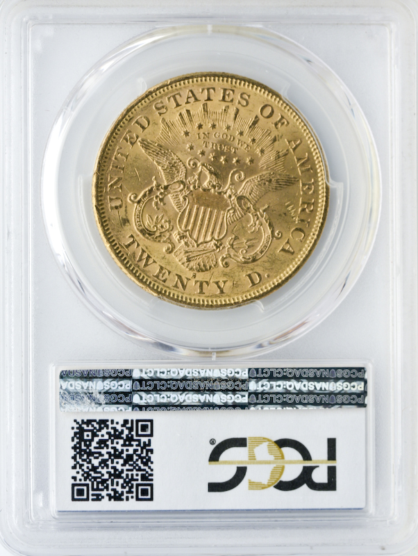 1876-S $20 Liberty PCGS MS61