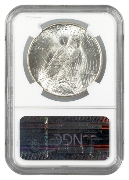 1928-S Peace $1 NGC MS64