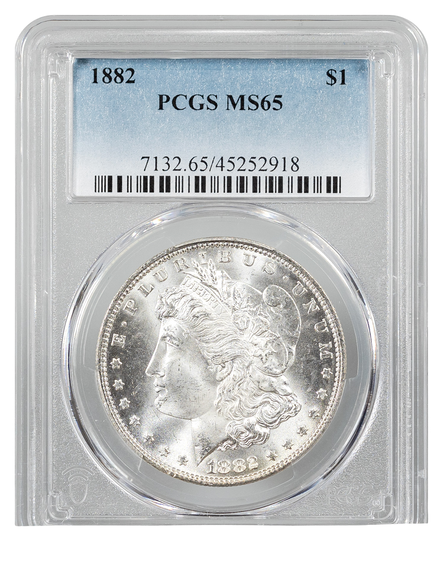 1882 Morgan $1 PCGS MS65
