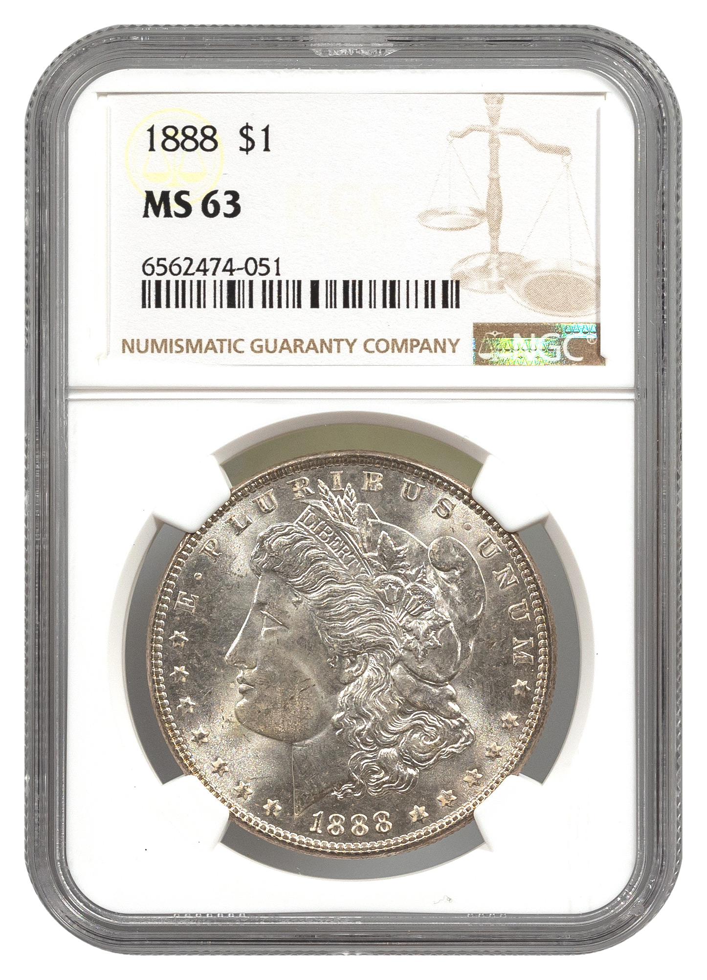 1888-S Morgan $1 NGC MS63