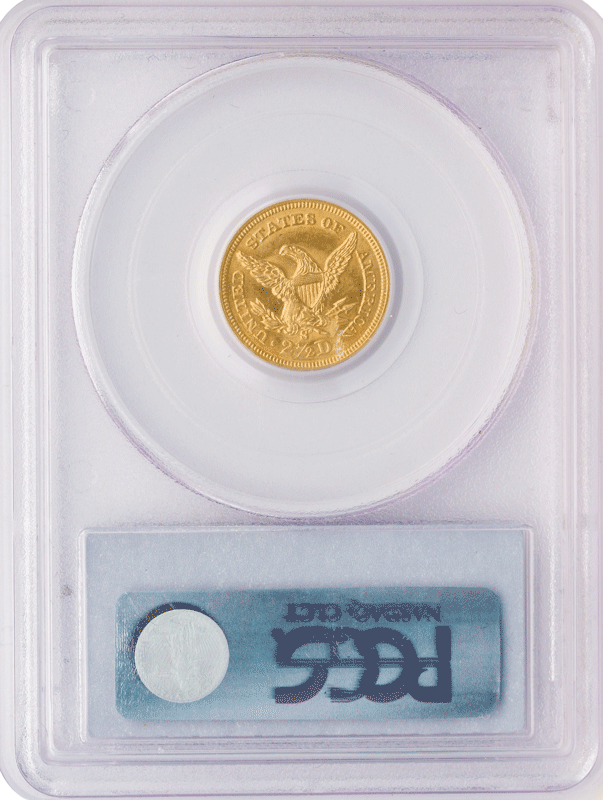 1860-S $2.50 Liberty PCGS MS63 CAC