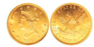 1845-O Coronet Eagle 