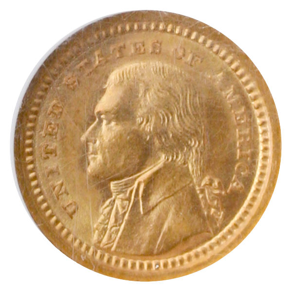 1903 Jefferson Commemorative Gold $1 NGC MS66 CAC