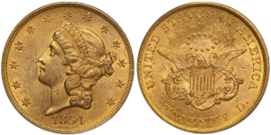 1854 Small Date Double Eagle 