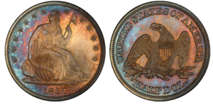 1860 50C Seated Liberty 