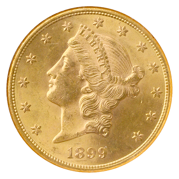 1899-S $20 Liberty NGC MS64