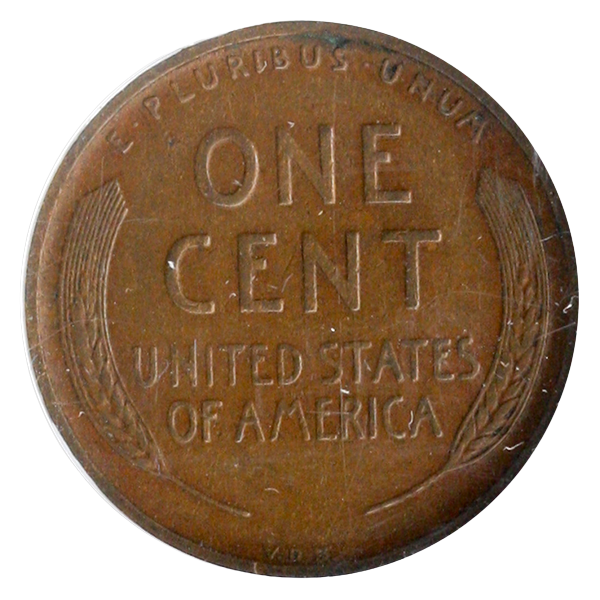 1909-S VDB Lincoln Cent NGC VF25 Brown CAC