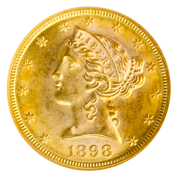 1898-S $5 Liberty NGC MS64