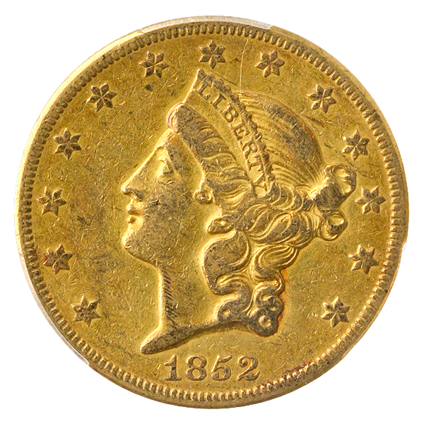 1852-O $20 Liberty PCGS XF45 CAC