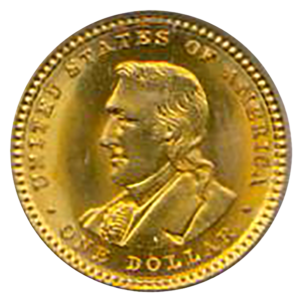 1904 LEWIS/CLARK Gold $1 Commemorative PCGS MS65 CAC