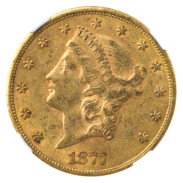 $20 LIBERTY 1877-CC