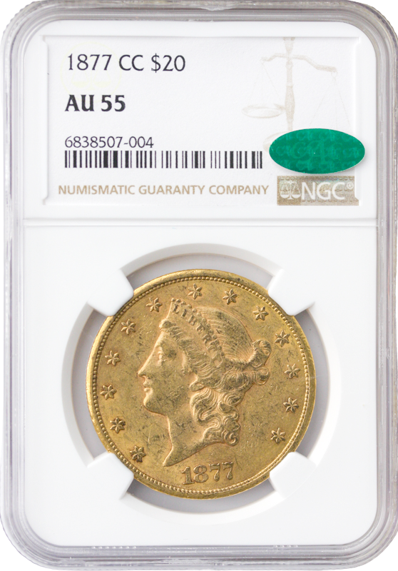 $20 LIBERTY 1877-CC