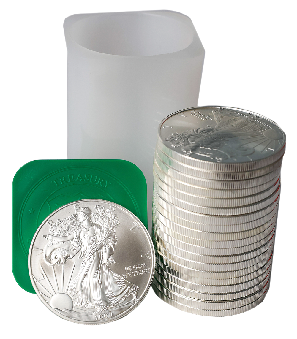 1 oz Silver American Eagle - Tube of 20 (Dates/Types Vary)