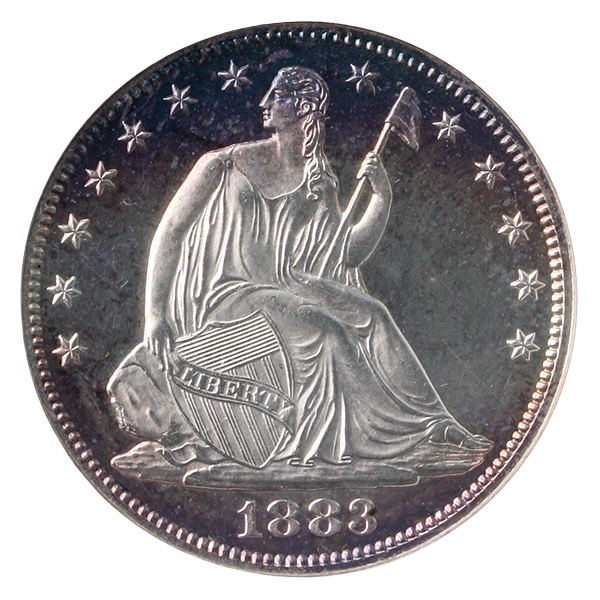 1883 Seated Liberty Half Dollar NGC PR65 Cameo