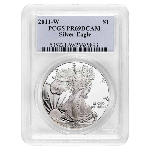 2011-W 1 oz Silver Eagle PCGS PR69DCAM