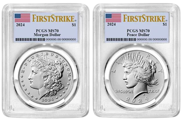 2024 Morgan/Peace Set PCGS MS70 First Strike