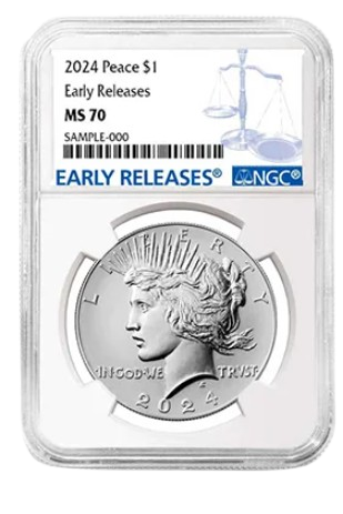 2024-P Peace Dollar NGC MS70 Early Release