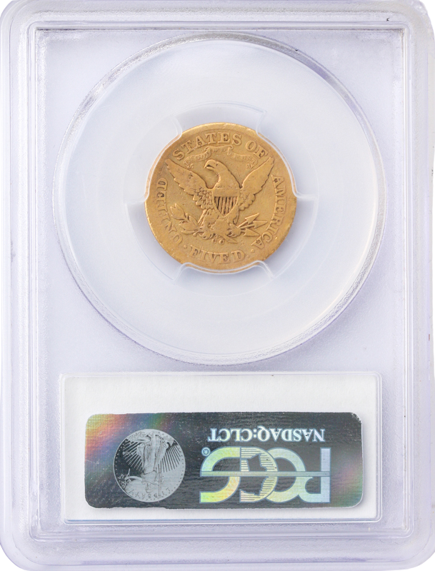 1870-CC $5 Liberty PCGS Good 6 CAC