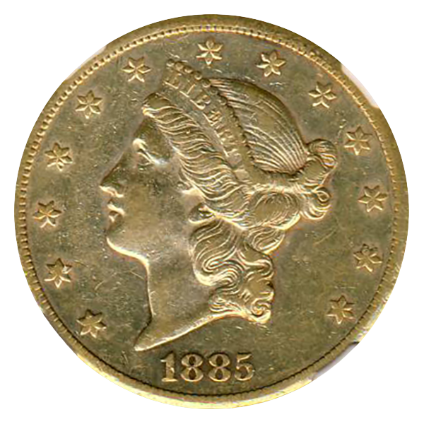 1885-CC $20 Liberty NGC XF45