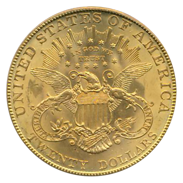 1907 $20 Liberty PCGS MS63