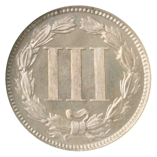 1879 3 Cent Nickel NGC PR66