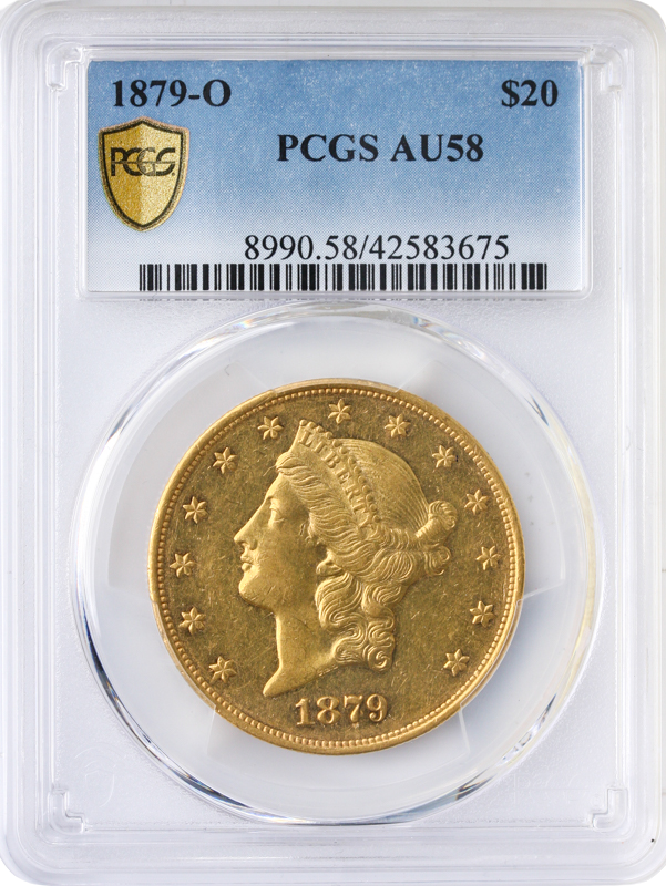 1879-O $20 Liberty PCGS AU58