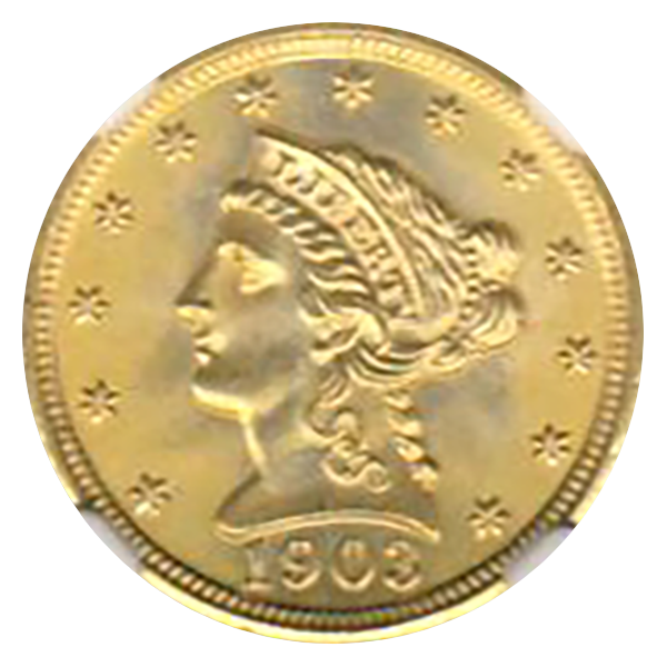1903 $2.50 Liberty NGC MS67 CAC