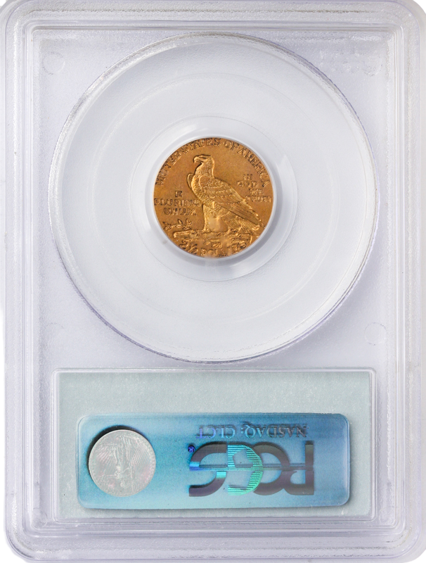 1911-D $2 1/2 Indian Gold Coin PCGS AU53 CAC