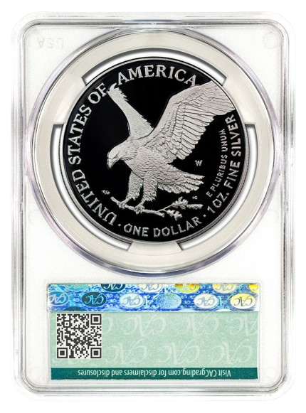 2024-W 1oz Silver Eagle CACG PR70DCAM