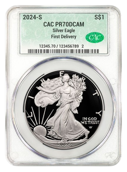 2024-S 1oz Silver Eagle CACG PR70DCAM