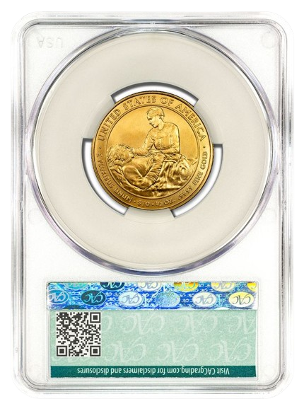 2009-W $10 Gold First Spouse CACG MS70 - Margaret Taylor