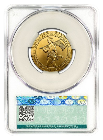 2012-W $10 Gold First Spouse CACG MS70 - Alice Paul