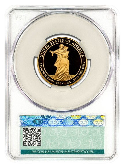 2009-W $10 Gold First Spouse CACG PR70DCAM - Julia Tyler