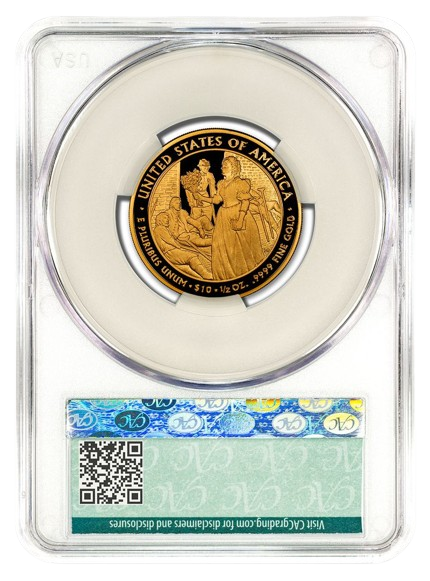 2010-W $10 Gold First Spouse CACG PR70DCAM - Mary Lincoln