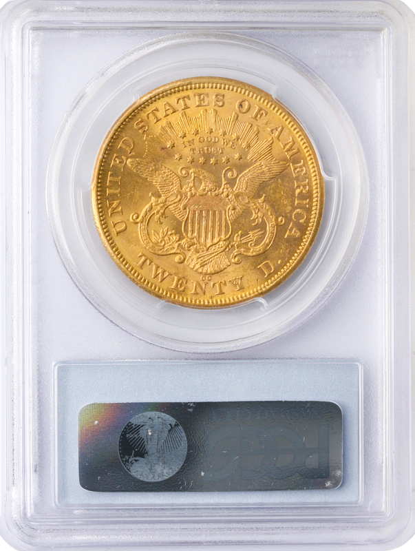 1875-CC $20 Liberty PCGS MS63