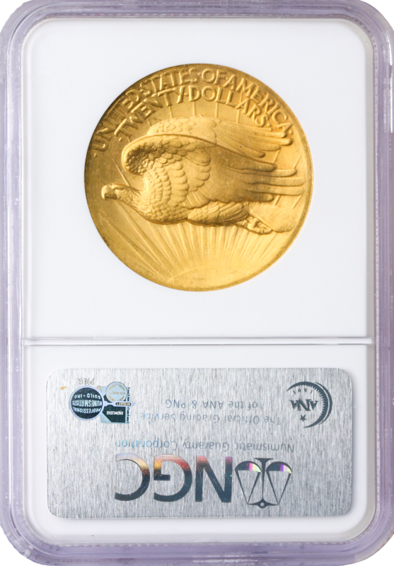 1907 $20 Saint Gaudens High Relief NGC MS65