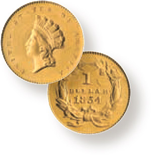 Indian Gold Dollar Type II