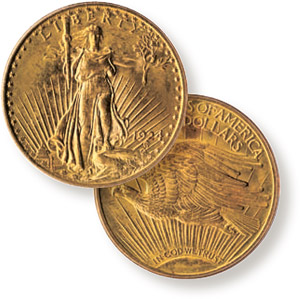 St. Gauden's Double Eagle with Motto