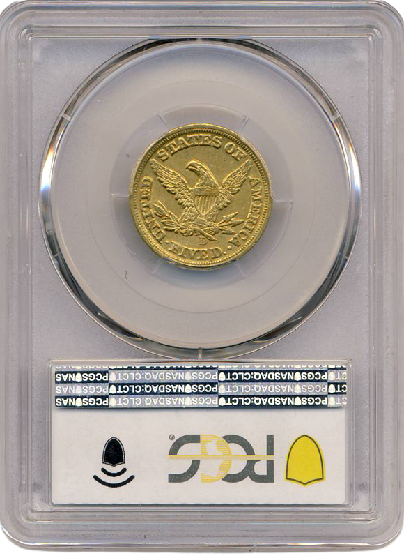 1849-D $5 Liberty NGC AU58 CAC