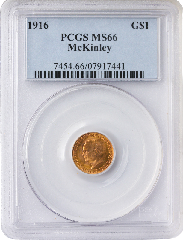 1916 Louisiana Purchase McKinley $1 PCGS MS66