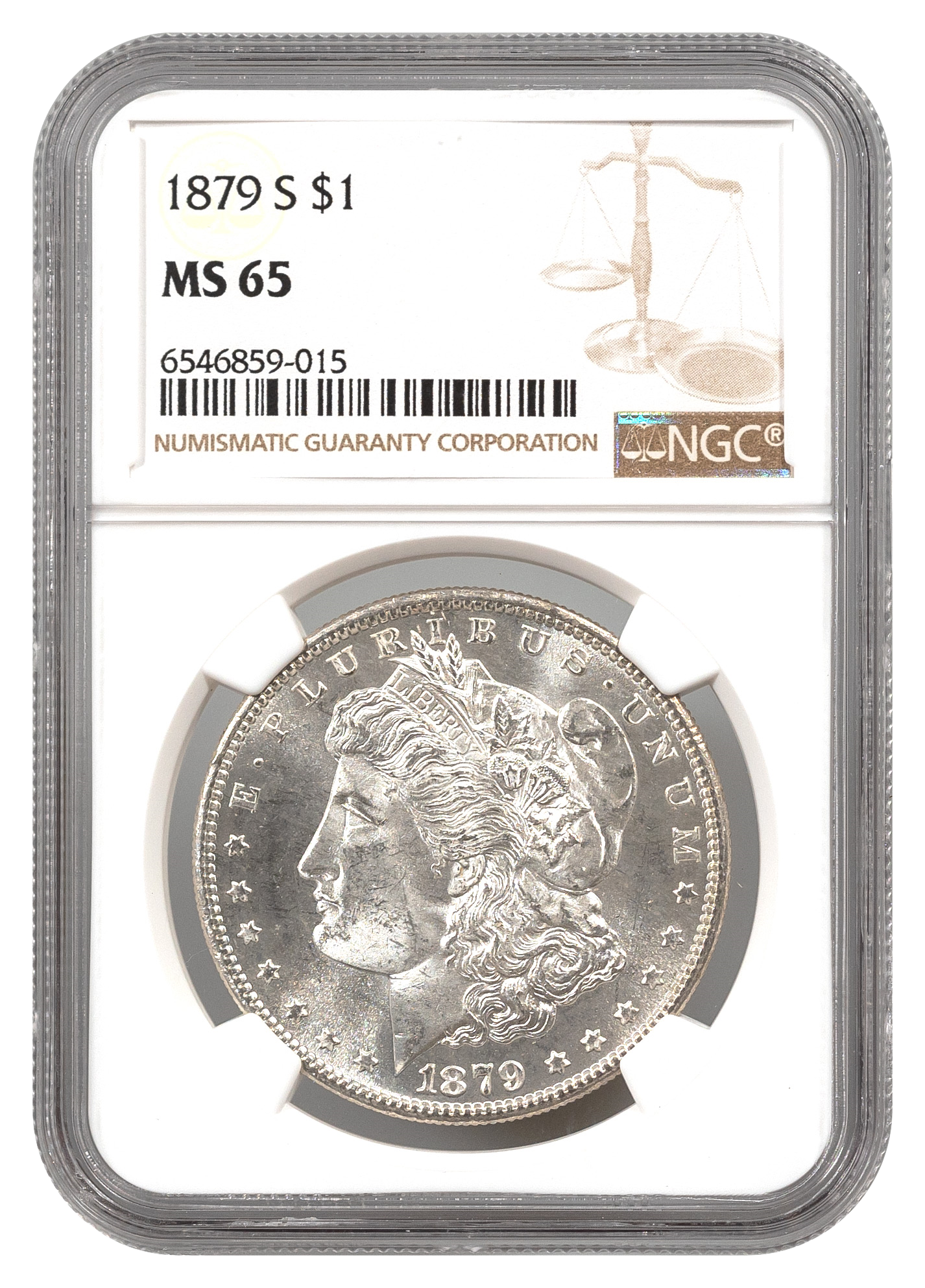 1879-S Morgan $1 NGC MS65